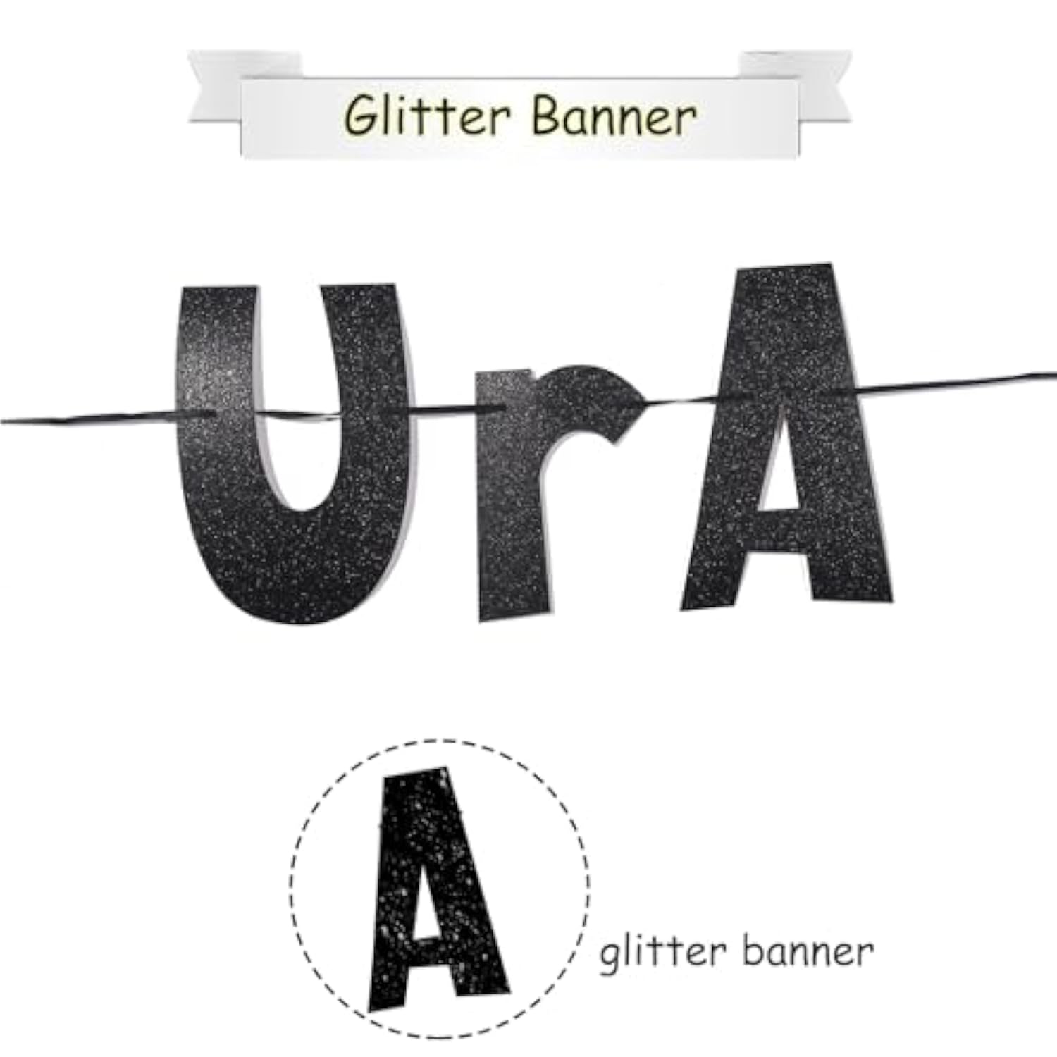 Glitter “OMG UR a Teenager” Banner for 13th Birthday Parties