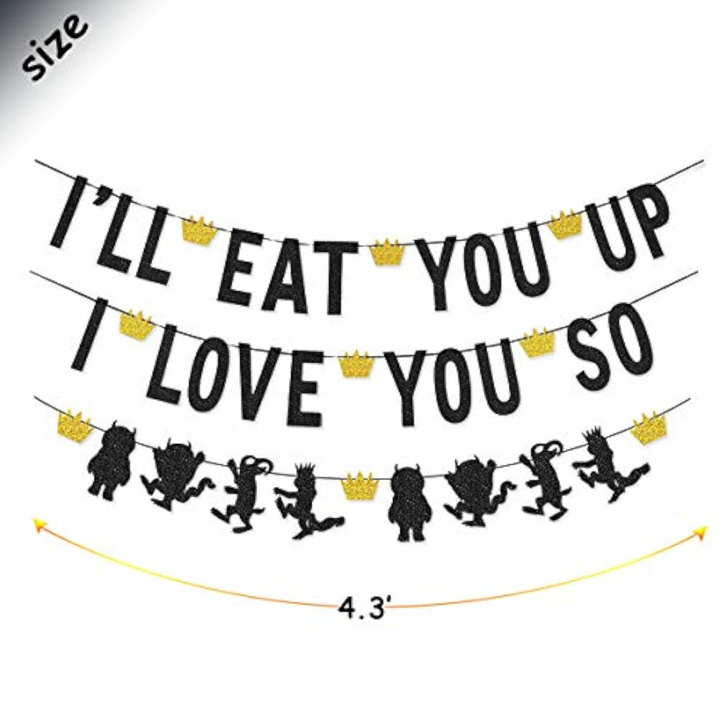 Wild One Birthday Banner: Glitter