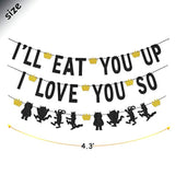 Wild One Birthday Banner: Glitter