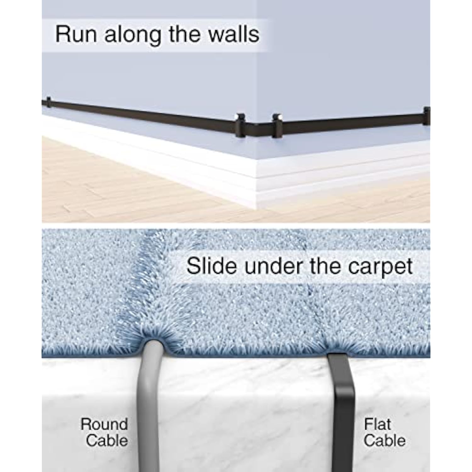 Cat8 Flat Ethernet Cable 25Ft (40Gbps, 2000Mhz, Rj45) High Speed Internet Netw