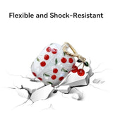 Cherry AirPods 4 Case with Keychain for Women and Girls, Cute AirPod 4 Case Cover
