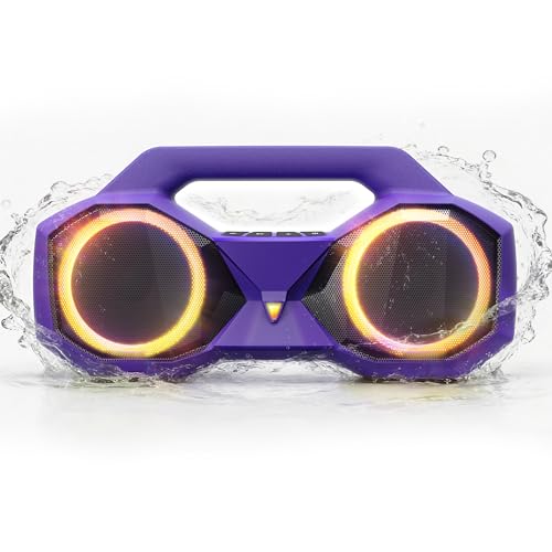 Bluetooth Speaker Outdoor Loud: 80W(Peak) with Bass, Portable Wireless Speaker with IPX7 Waterproof, 20H Playtime, RGB Lights, TWS for , Beach, Work