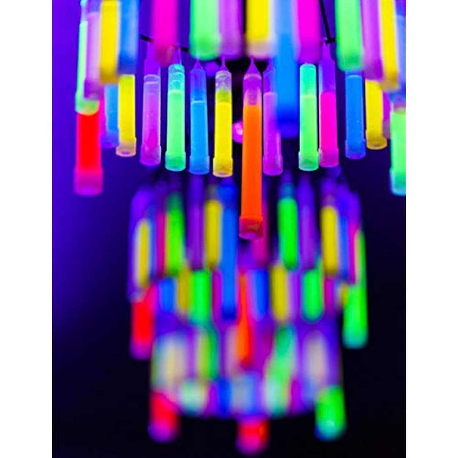100ct Glow Sticks Bulk Glow In Dark Party Favors Birthday Halloween