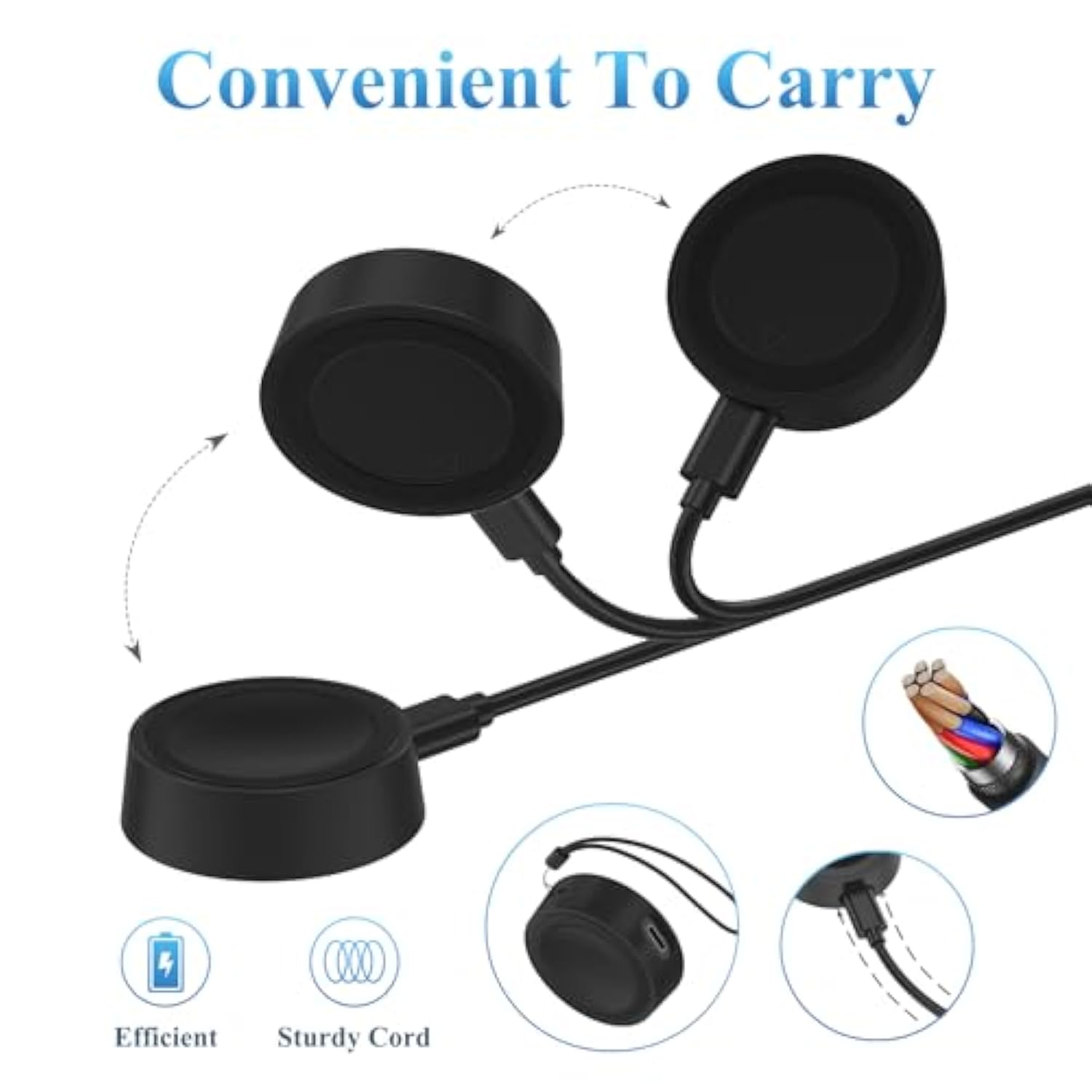 Usb-C Charger Dock For Samsung Galaxy Watch, Upgraded Charging Cradle Dock For Galaxy Watch 7/6/5/5 Pro/4/4 Classic/3/Active/Ultra/Fe