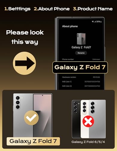 for  Galaxy Z Fold 7 Privacy Screen Protector with Camera Lens Protector, Anti Spy Tempered Glass Film, 8 FT Shatterproof, 9H+ Durable