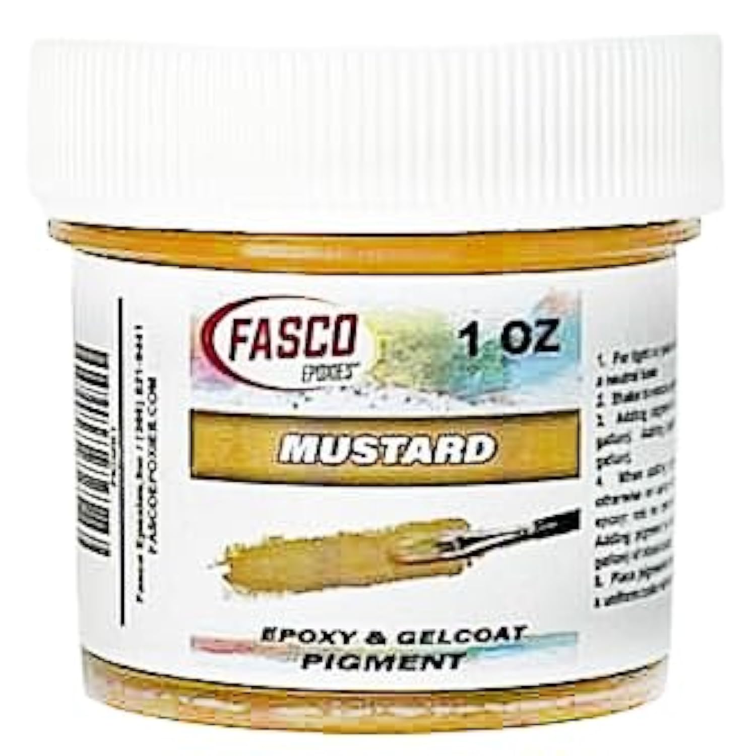 Mustard Pigment For Epoxy Resin & Gelcoat – Concentrated Colorant - 1 Oz
