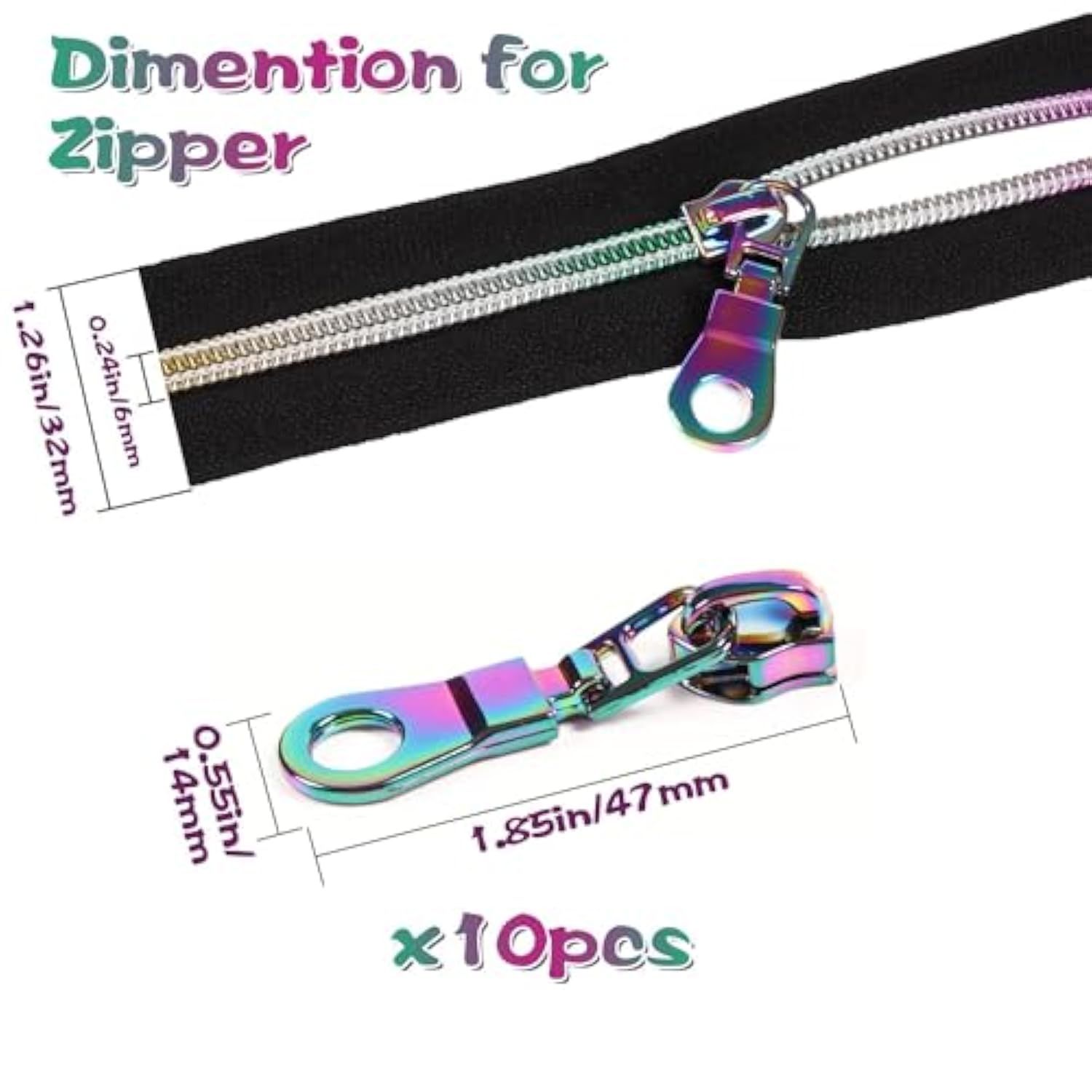 Zipper Tape By The Yard #5 With Pulls-Bulk Nylon Coil Zipper By The Ya