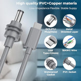 Starlink Mini Cable 9.8Ft, Starlink Mini Usb C To Dc Power Cable, Compatible With 100W+ Power Bank And Pd Charger(9.8Ft/3M)