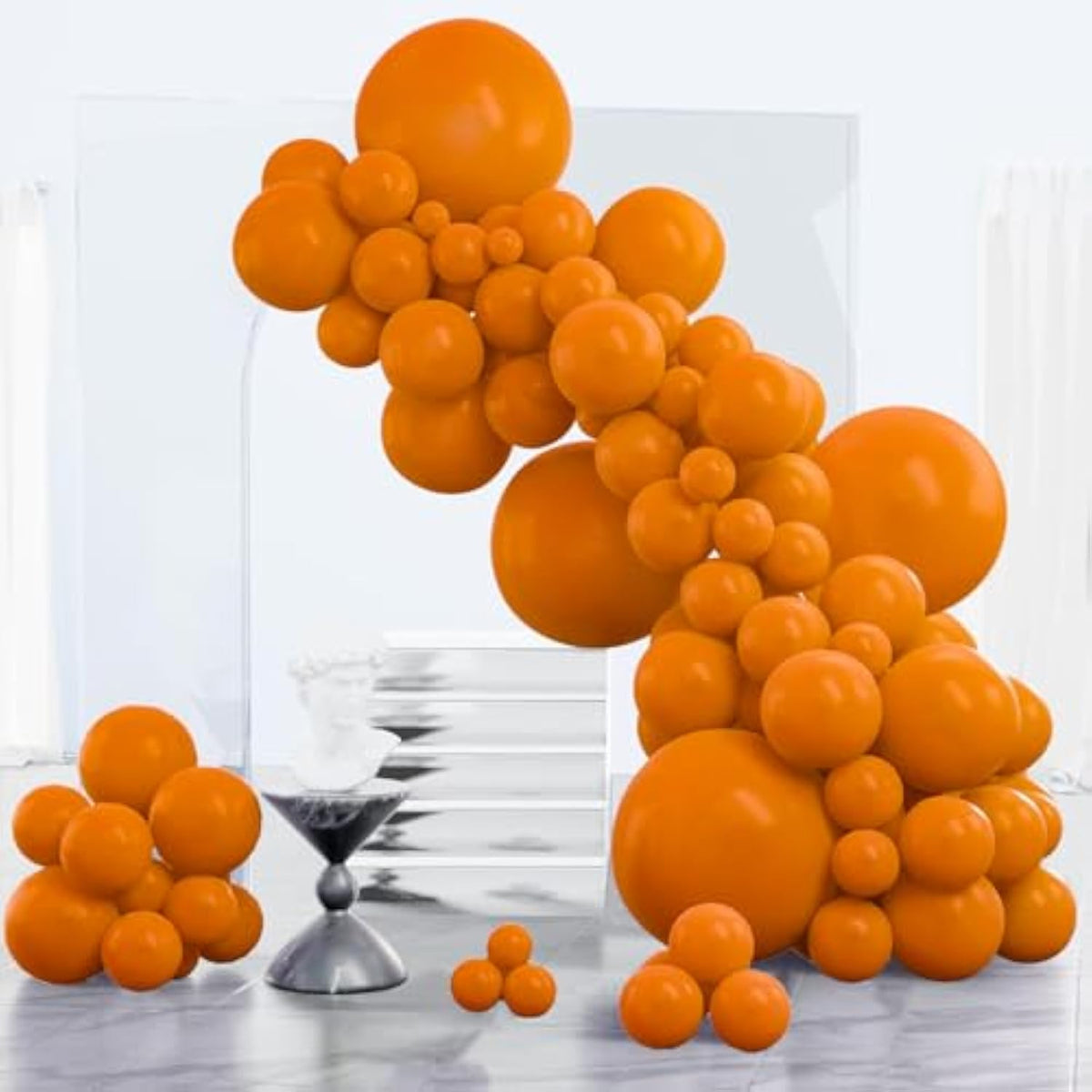 Burnt Orange Balloon Arch Kit 152pcs Terracotta Balloons for Thanksgiving Halloween Party