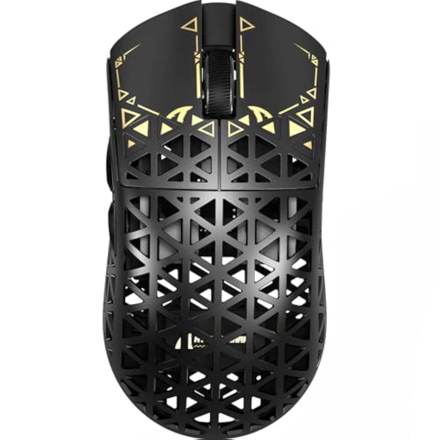 R5Ultra 8K Carbon Fiber Wireless Gaming Mouse With 42000 Dpi -Paw3950 Max Sensor -39G Ultra-Lightweight-Nordic 52840 Mcu Chip-Wired/Bt/2.4Ghz Wirelss Programmable Mouse For Pc/Mac (Black)