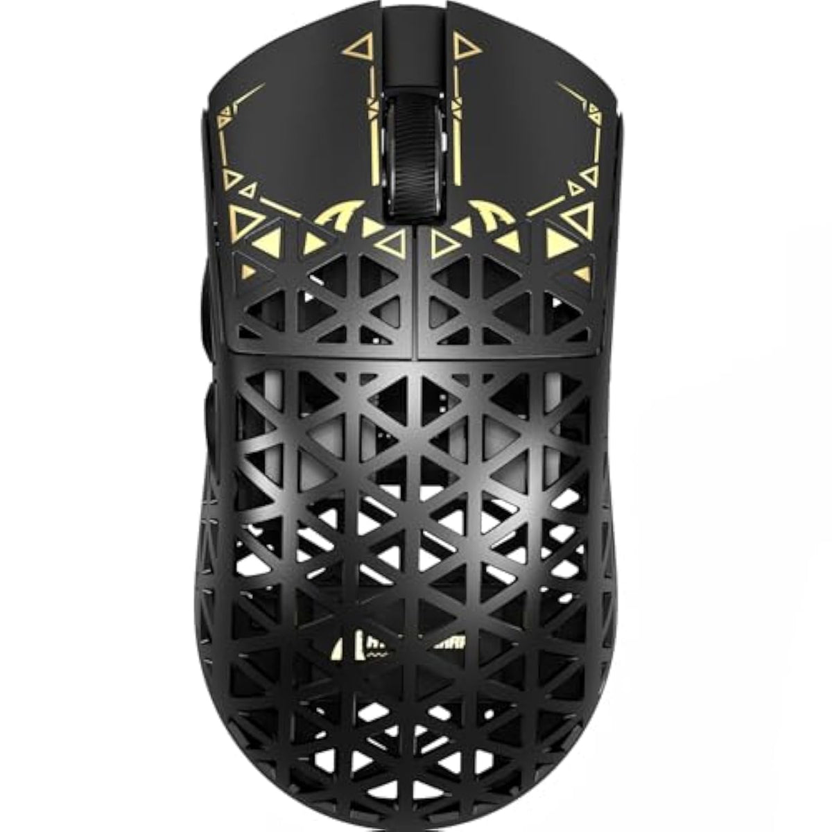 R5Ultra 8K Carbon Fiber Wireless Gaming Mouse With 42000 Dpi -Paw3950 Max Sensor -39G Ultra-Lightweight-Nordic 52840 Mcu Chip-Wired/Bt/2.4Ghz Wirelss Programmable Mouse For Pc/Mac (Black)