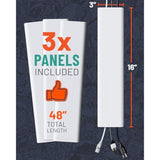 ECHOGEAR TV Cord Hider for Wall Mounted TV - 48" Customizable Cable Management Kit Conceals 6+ Cables – Cord Cover Installs in Minutes with Screwdriver – Made in America