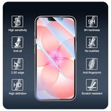 3+3+1-Pack, Screen Protector and Camera Lens Protector for iPhone 16e/17e with Installation Alignment Aid, Tempered Glass Film, Impact-Protection,