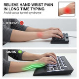 Large Print Keyboard For Seniors,Visually Impaired-High Contrast Black Keys,White Backlit With Cover,Wired Usb 104 Full Size-Easy To Read Big Letters For Macular Degeneration Low Vision (No Glare)