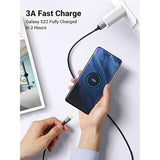 UGREEN USB-C 3.0 Cable 5Gbps Data Transfer Type C Cable Fast Charging Nylon Braided Cord for Android Auto/iPhone 16/Galaxy S21 S20 A53 A71/iPad Mini 6/Switch/PS5 Controller, 6.6FT