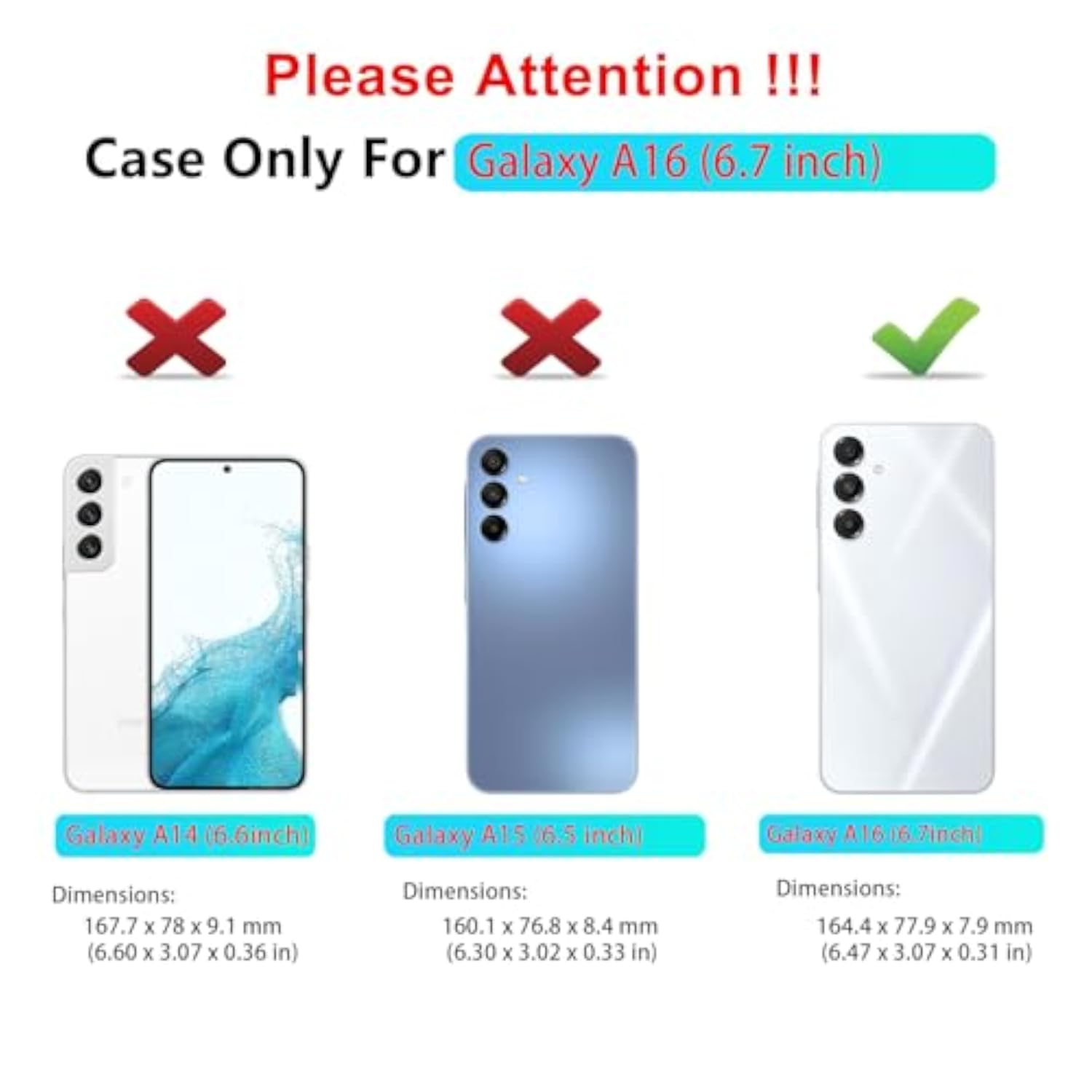 for Samsung Galaxy A16 5G Phone Case, Black - 3-Layer Heavy Duty Full-Body Protector with Raised Edges and Precise Hole Position