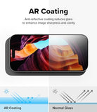 Easy Slide AR Tempered Glass for iPhone 17 Pro Screen Protector [Glare Minimization] Anti-reflecting Coating Super Easy to Install Case Friendly