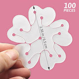 100 Pieces Flower Balloon Clips Balloons Holder Balloon Arch Clips For Baby Shower Wedding Event Decorations Birthday Party Supplies (Flower Style)