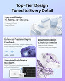 Elite Plus All-In-Creative Console, Bluetooth Programmable Keyboard Controller For Photo & Video Editing, Color Grading, Illustration, Works With Procreate, Adobe, Davinci (Aurora Violet)