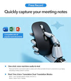 Ai Wireless Mouse With Voice & Audio Recorder Wireless Bluetooth Mouse For Macbook/Pc/Laptop,Silent Design,2.4Ghz Usb-C Rechargeable, Ai Writing/Summarize/Translate Office & Study