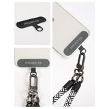 Phone Tether Tab 2-Pack Universal Lanyard Patch Non-Adhesive Black & Clear