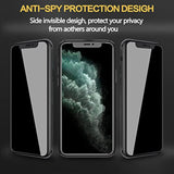 2+2 Pack For Privacy Screen Protector For Iphone 11 Pro 5.8 Inch + Camera Lens Protector For Iphone 11 Pro, Anti Spy Private Tempered Glass Film, Case Friendly