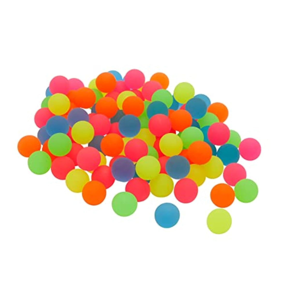 100 Pack Bouncy Balls For Kids Bulk - 1 Inch/ 25Mm Rubber Super Bounce Balls For Birthday Party Favors, Prizes, Gifts (Neon) - Neon Party Favors