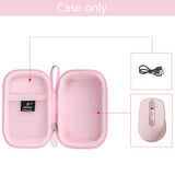 Pink Portable Hard Storage Case, For Mx Anywhere 3S / Mx Anywhere 3 / Anywhere 2 Compact Performance Mouse