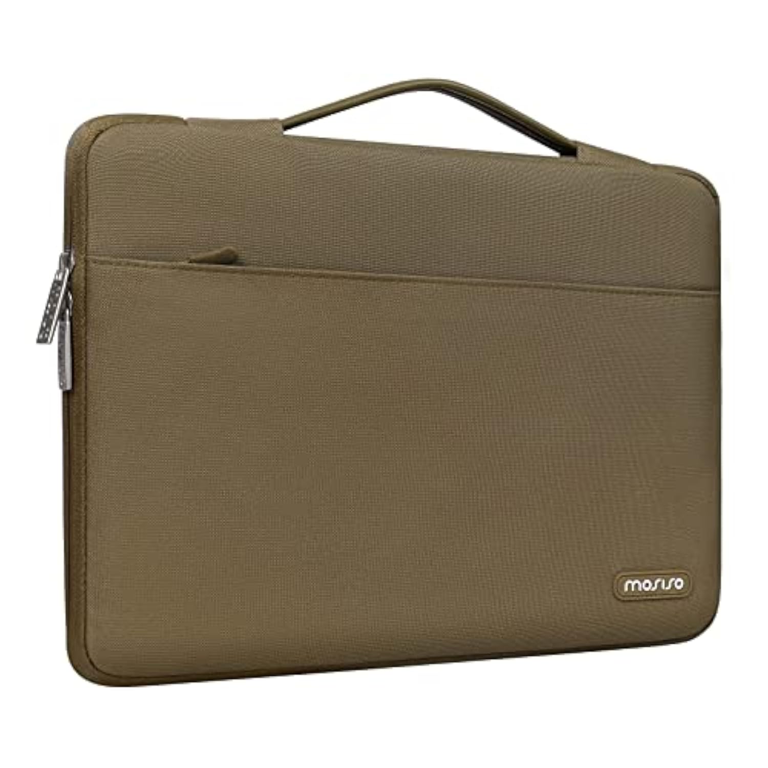 MOSISO 360 Protective Laptop Sleeve Compatible with MacBook Air/Pro, 13-13.3 inch Notebook, Compatible with MacBook Pro 14 inch M4 M3 M2 M1 Pro Max 2024-2021, Polyester Bag with Belt, Black