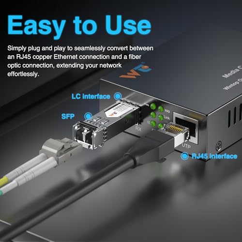 10G Fiber Ethernet Media Converter, Fiber Optic Transceiver, 10G Sfp+ To Rj45 Media Converter