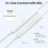 Usb C Wired Headphones 4 Pack, Type C Earbuds Hifi Stereo Earphones With Micro