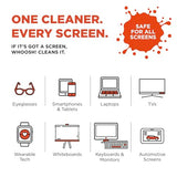 ! Screen Shine Go XL - 3.4 fl oz with Microfiber Cloth - Powerful Streak-Free Screen Cleaner Spray and Wipe for MacBook, Laptop, Car, Eyeglasses &