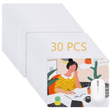 30 Pcs Sublimation Mouse Pad Blanks, White Mouse Pad For Heat Press Printing, Rectangular Sublimation Blanks Mousepad For Heat Transfer Crafts, With Non-Slip Rubber Base, 22 X 18 X 0.3Cm