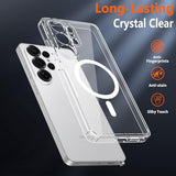 Magnetic for  Galaxy S26 Ultra Case with Screen Protector 2X,Compatible with MagSafe,Phone Case Slim Hard PC Silicone Bumper Shockproof