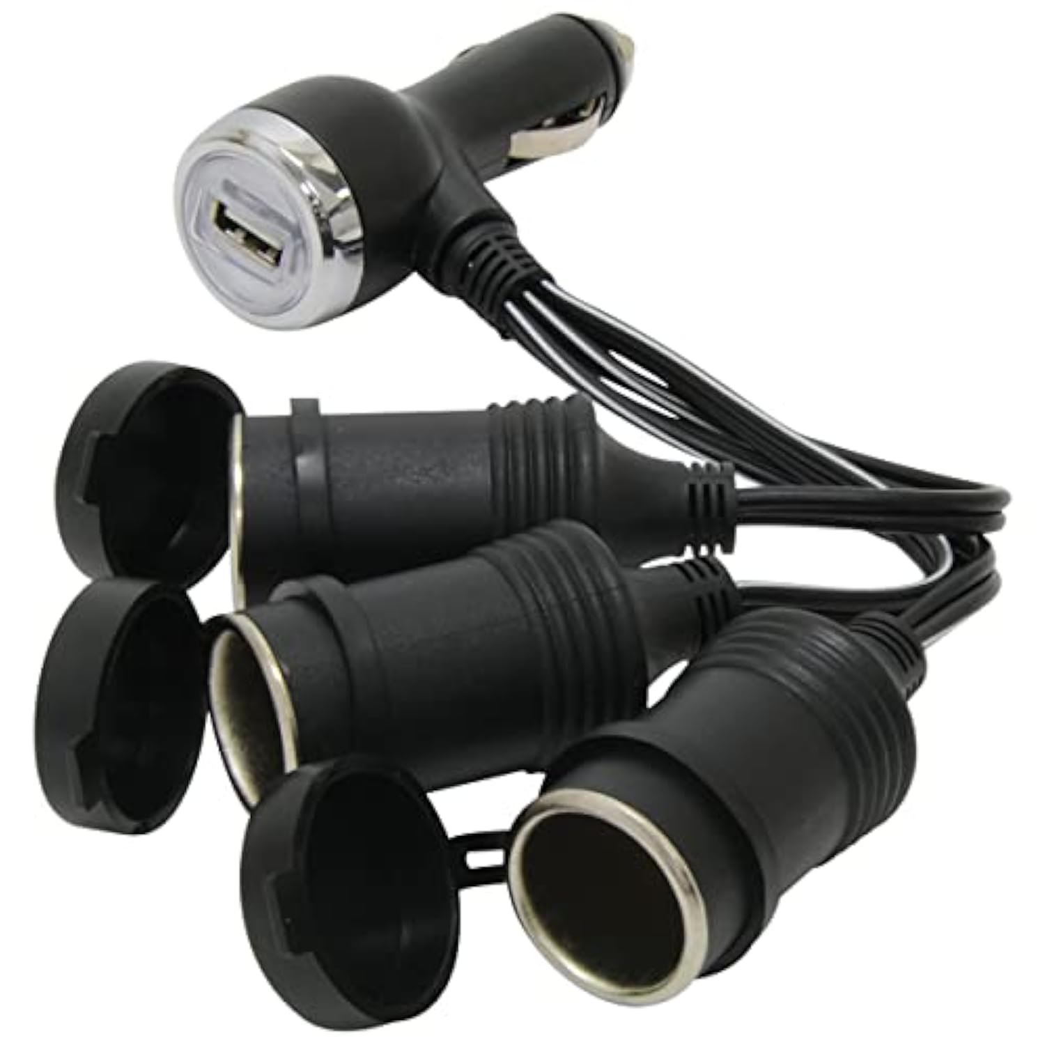 RoadPro RPPSP211USB 4-Way 12-Volt USB Access Adapter