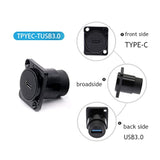 Usb C To Usb 3.0 Adapter Pack Of 2,Panel Mount Type C-Usb3.0 Female Converter