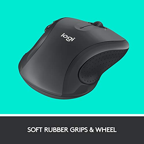 M510 Wireless Mouse, 2.4 Ghz With Usb Unifying Receiver, 1000 Dpi Laser-Grade Tracking, 7-Buttons, 24-Months Battery Life, Pc/Mac/Laptop - Graphite