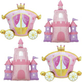 Castle Foil Carriage Balloons Princess Baby Shower Birthday Party Decorations