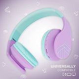 Bluetooth Headphones for Kids, Wireless Foldable Headphones Over Ear, Headphone with Microphone, 85DB Volume Limit, Wireless and Wired Headset with