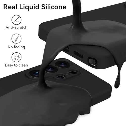 for  Galaxy S26 Ultra Case, Liquid Silicone Upgrade [Full Camera Protection] [Anti-Scratch Microfiber Lining] Slim Soft Touch Gel Rubber
