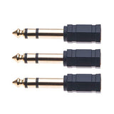 6.35 to 3.5 Headphone Adaptor Stereo Earphone Audio Plug Adapter AUX Mini Jack to Jack Converter for Headphones Earphones Guitar Amp (6,35mm 1/4 Male
