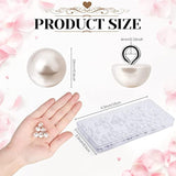 100 Pieces White Pearl Buttons For Sewing 10 Mm Half Pearl Buttons Dec