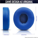 Replacement Ear Pads For Beats Solo 3 Wireless Headphones & Beats Solo2 Headphones, Soft Protein Leather, Increase Thickness (Blue)