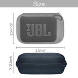 Case For Jbl Go 4 Go 3 Portable Bluetooth Speaker, Eco Cover For Jbl Go 4 Speaker With Adapter Slots, Waterproof And Dustproof Feature, Black - Case Only