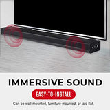 SB500 Soundbar for TV, Home Speaker Bar Works with 50" to 90" TVs, Soundbar with Subwoofer Built-in, 6 Modes AccuVoice Dialogue Boost, Multi-Zone