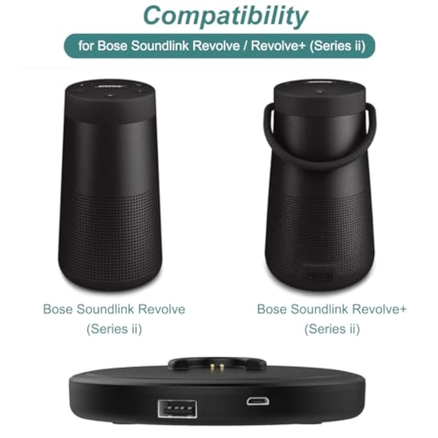 Charging Cradle Dock for Bose Soundlink Revolve/Soundlink Revolve+ Plus Bluetooth 360 Speaker