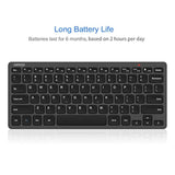 2.4G Wireless Keyboard Ultra Slim And Compact Keyboard With Media Hotkeys For