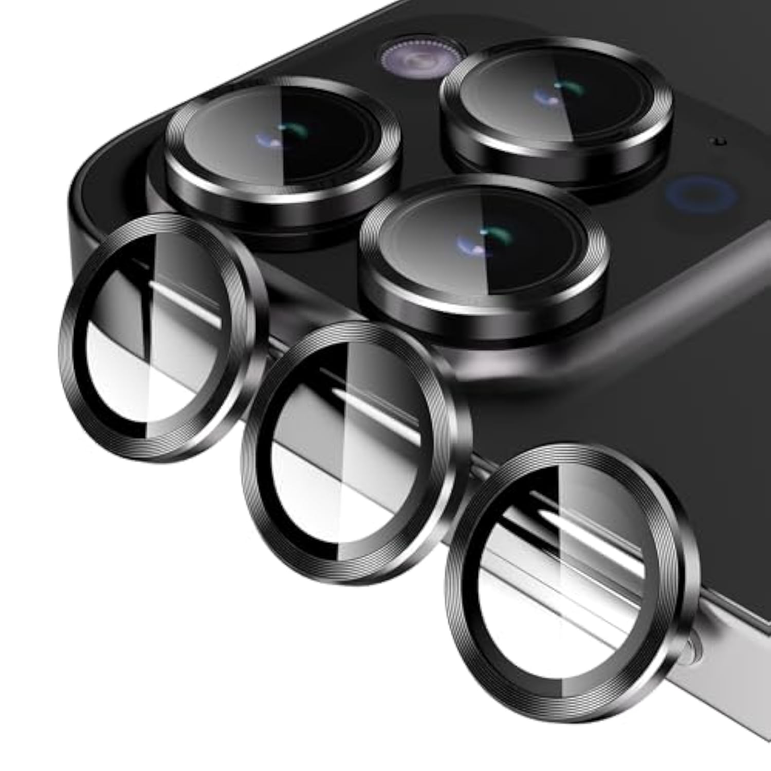 3x2 Pack Camera Lens Protector for iPhone 16/14 Pro Max with Alignment Kit