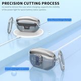 Secure Lock Clear Case For Sony Wf-1000Xm5(2023), Tpu Super Protective Hard Shell Shockproof For Sony Wf-1000Xm5 Case Cover For Sony Xm5 With Lanyard & Keychain (Clear)