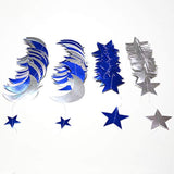 Rpual Blue Moon Star Garland Decorations Hanging Twinkle Little Star Birthday Baby Shower Graduation Party Decor Banner Stars Starry Night Eid Ramadan Muburak Celestial Theme Backdrop